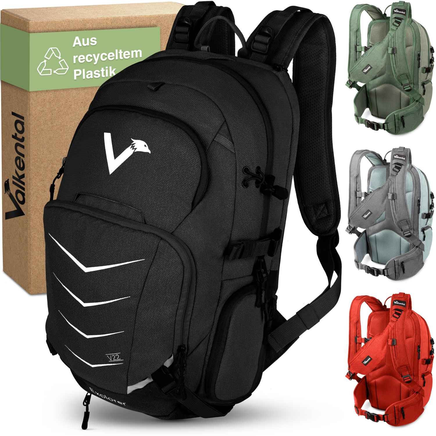 Valkental Rucksack Valkental Explorer V22 Rucksack - Schwarz