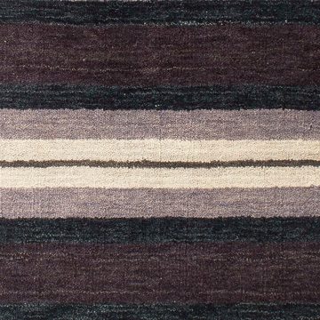 Wollteppich Gabbeh - Loribaft Softy - 143 x 73 cm - mehrfarbig, morgenland, rechteckig, Höhe: 12 mm, Wohnzimmer, Einzelstück