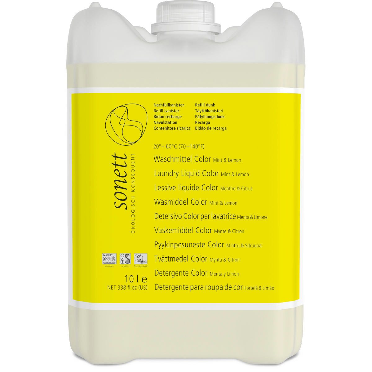 Sonett Sonett Waschmittel Color Mint u. Lemon 10 Liter Colorwaschmittel
