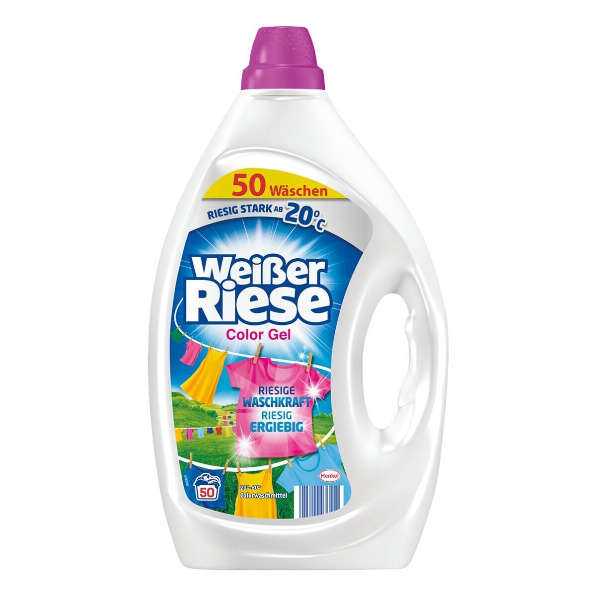 Weißer Riese Color Gel Colorwaschmittel (50 WL, 2,25 Liter)