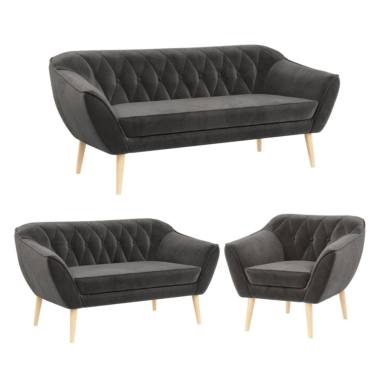 MKS MÖBEL Sofa PIRS 3 2 günstig online kaufen