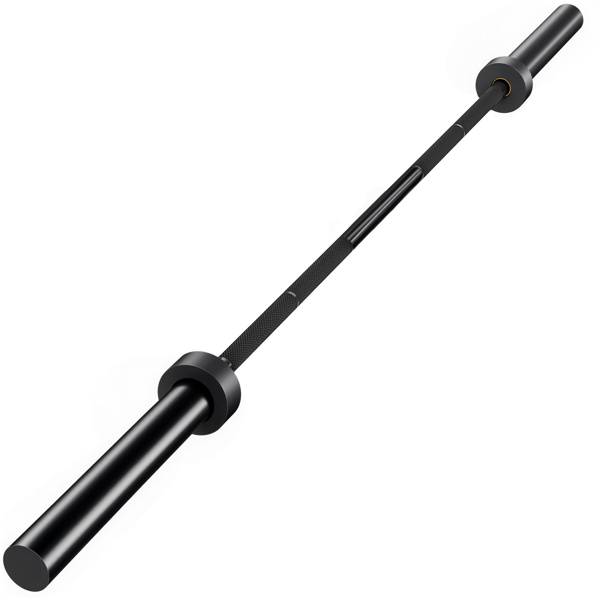 SPORTNOW Langhantelstange mit Verlängerte Hülsen, 50mm Aufnahme, Rutschfest Griff, Stahl, 180 cm (Langhantel, 1-tlg., 200kg Stahl Hantelstange), Barbell für Krafttraining Weightlifting Powerlifting