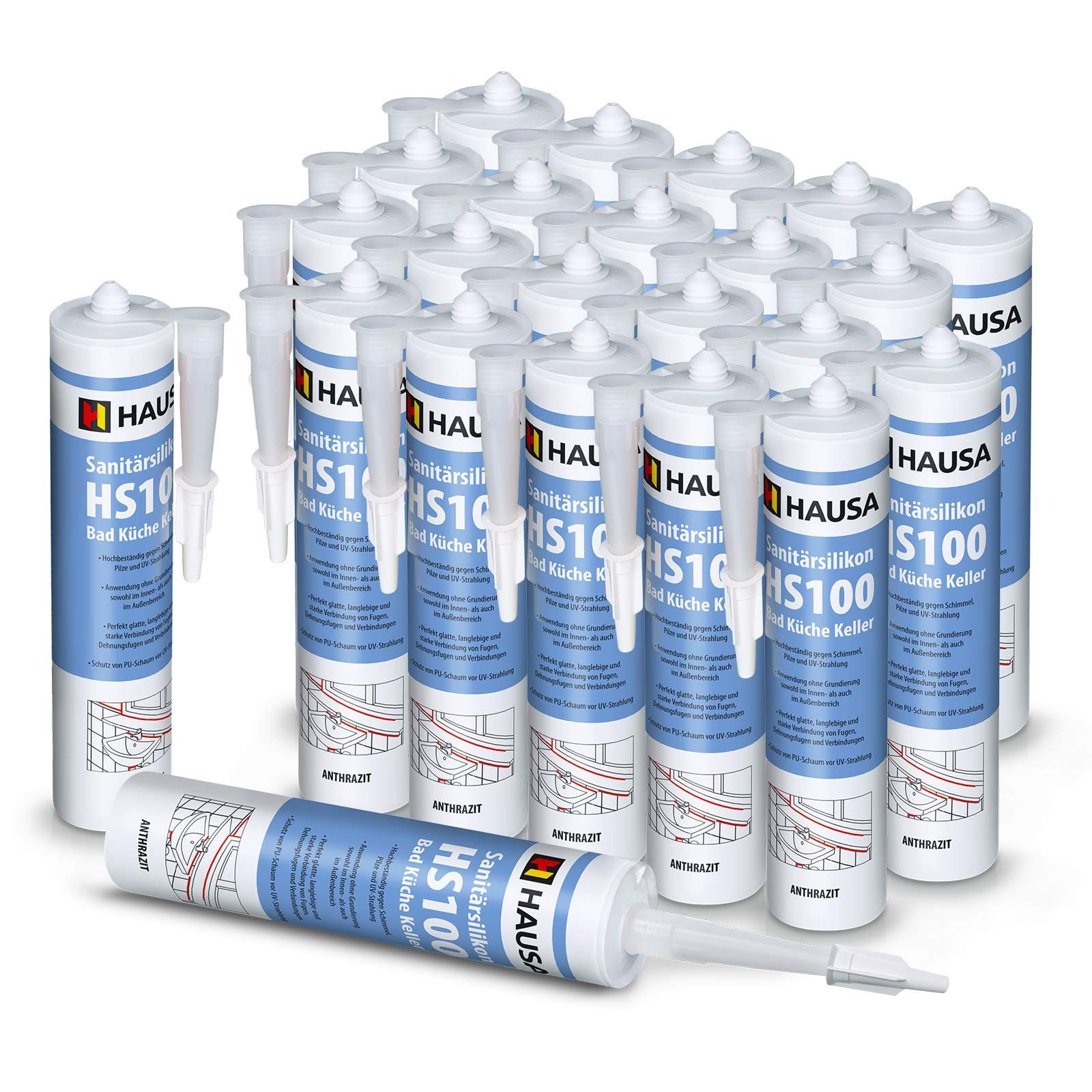 Hausa Silikon HS100, Sanitärsilikon HS100, Kartusche günstig online kaufen