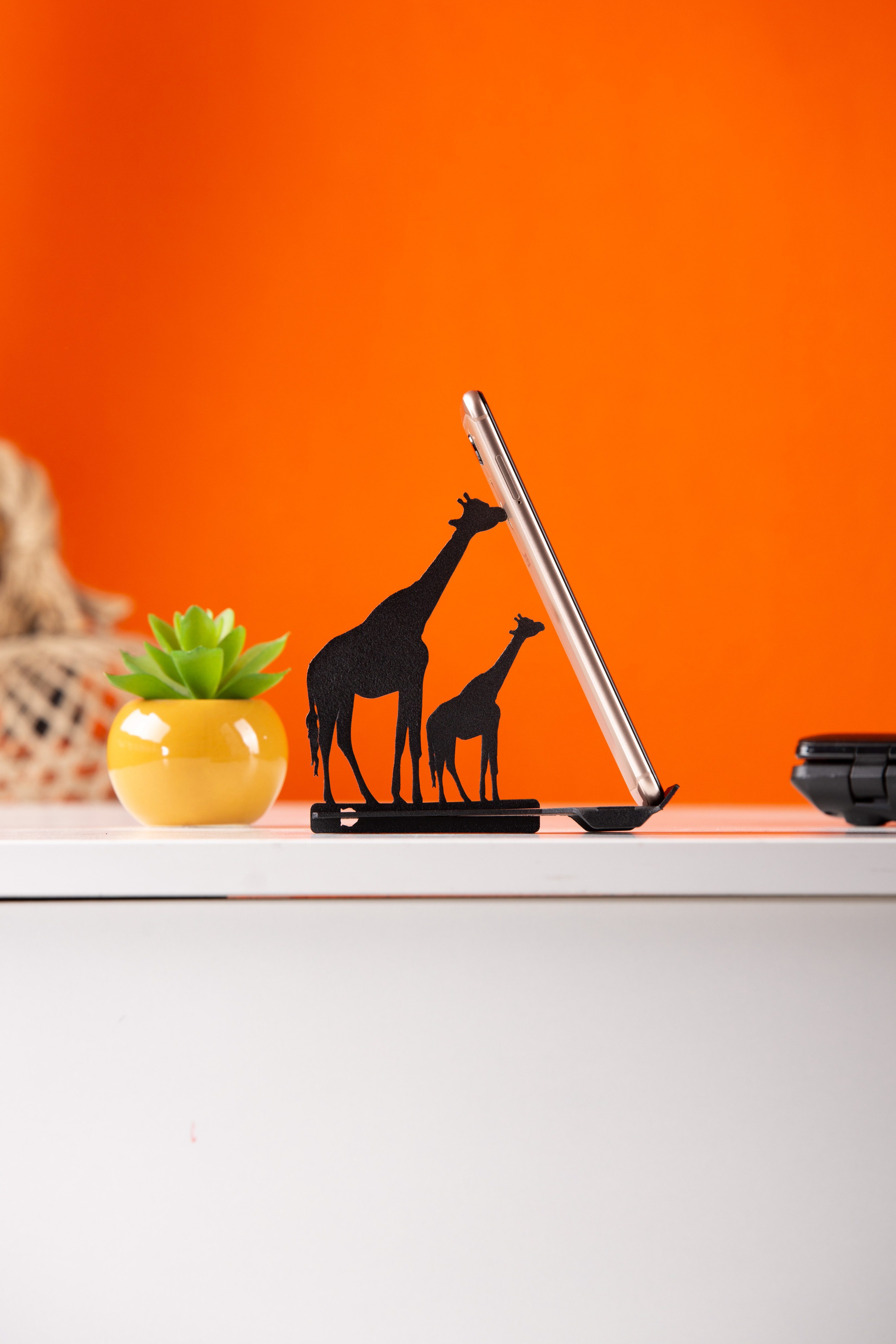 Parpalinam Handy-Halterung Handyhalterung Tablet Halterung Tisch Ständer Halter Tischständer, (Giraffe Handyhalterung, 2-teiliges Set, Keine Installation erforderlich)