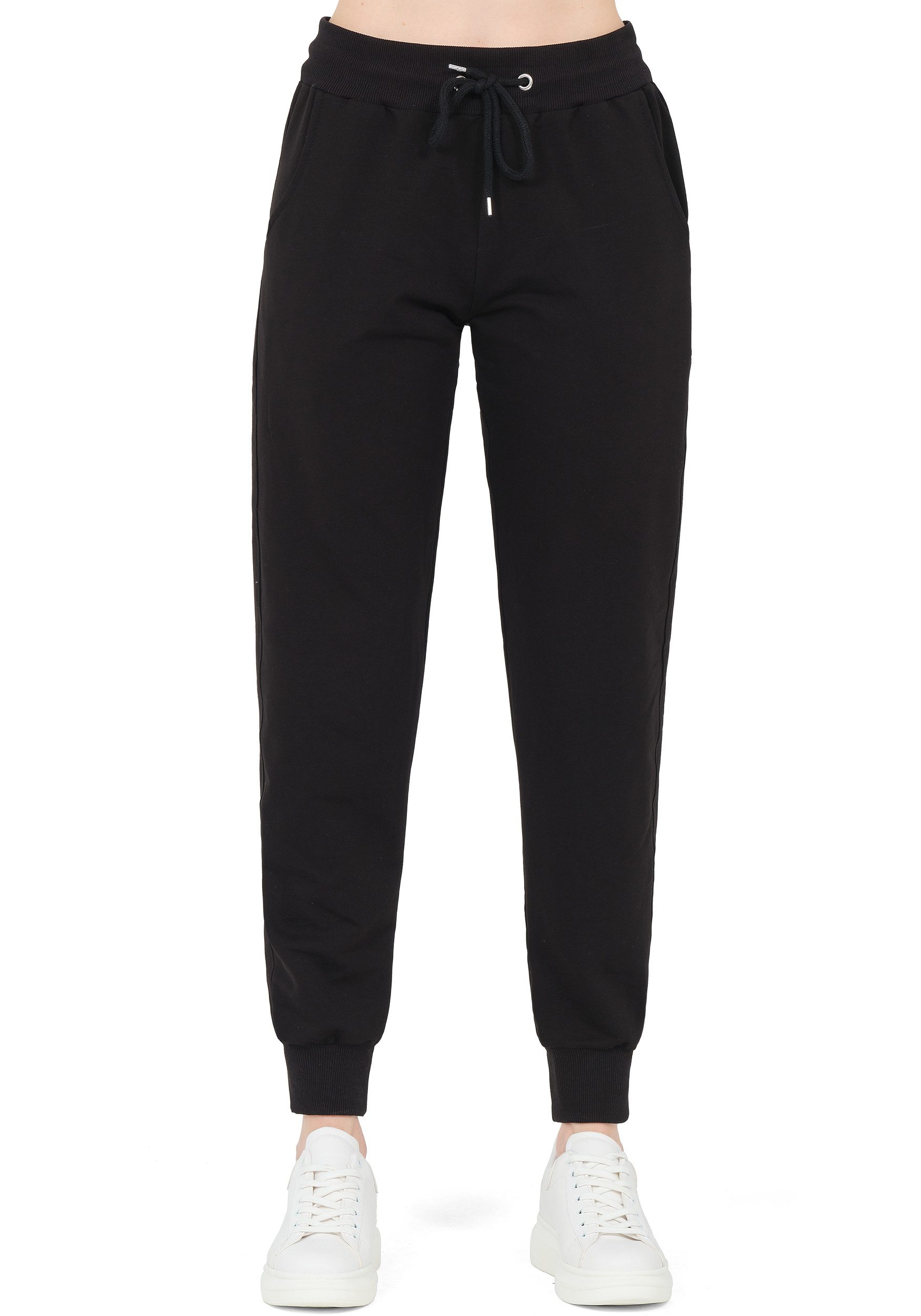 S&S Sweathose Jogginghose Damen Baumwolle Laufhose Sweatpants Trainingshose Baumwollmischung, Slim Fit, Atmungsaktiv