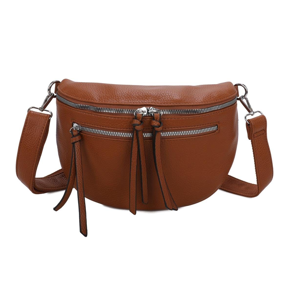 ITALYSHOP24 Bauchtasche Damen Gürteltasche Hüfttasche Bodybag günstig online kaufen