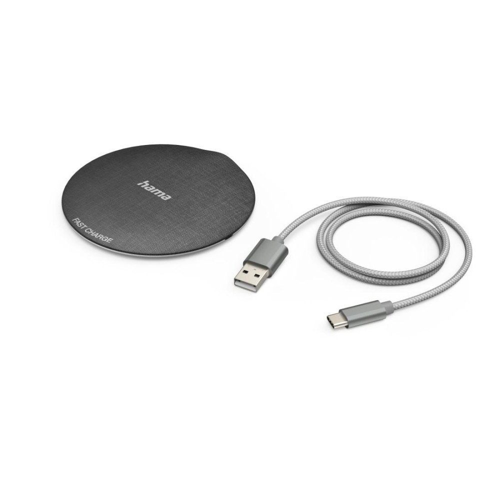 Hama Wireless Charger "QI-FC10 Metal", 10 W, kabelloses Wireless Charger