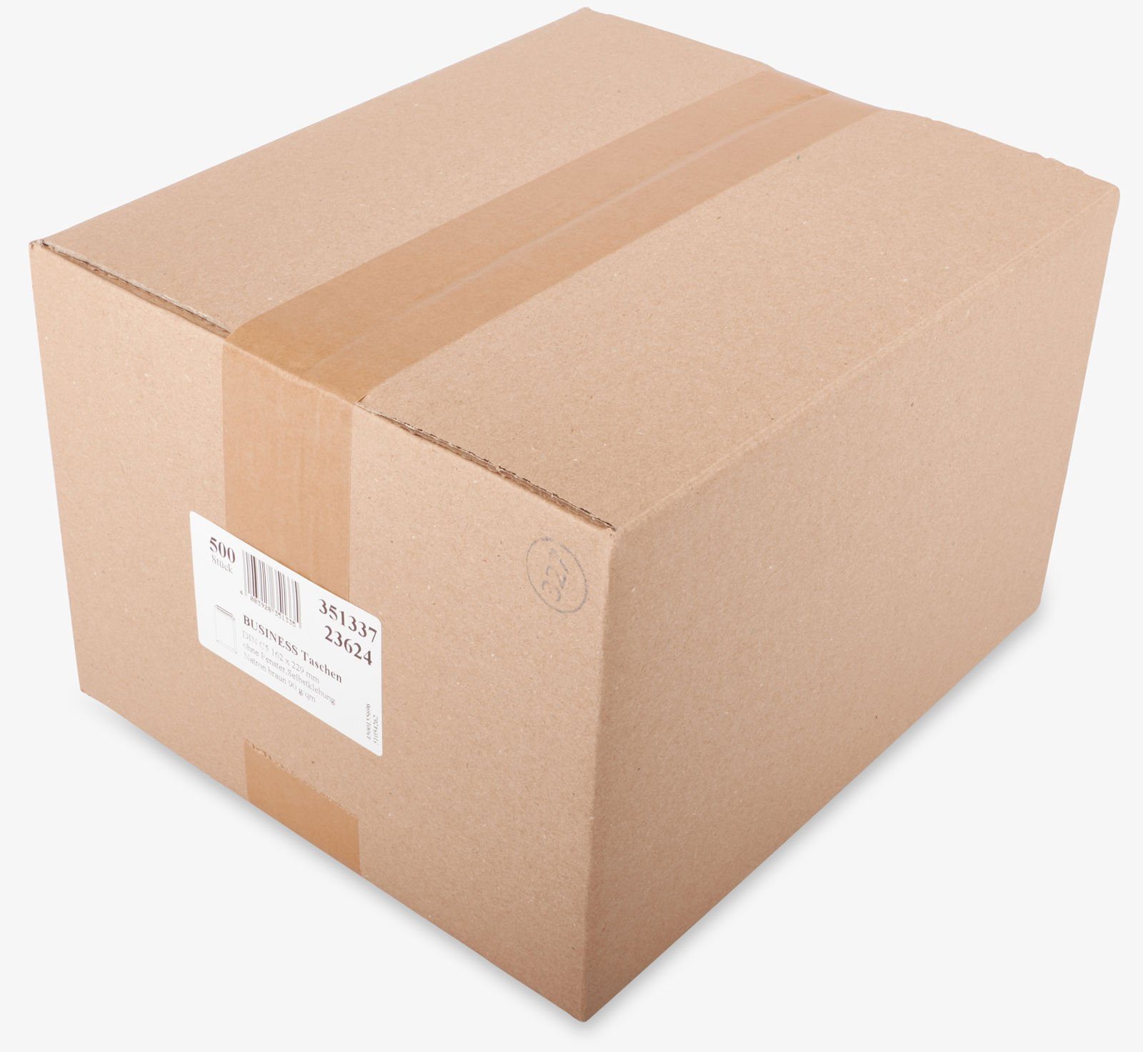 KK Verpackungen Briefumschlag, Versandtaschen Kuverts DIN C5 162 x 229 mm Selbstklebung braun