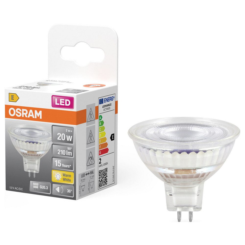 Osram LED-Leuchtmittel OSRAM HOMELIGHTING 4099854458347 LED-Reflektorlampe EEK E (A - G) GU5.