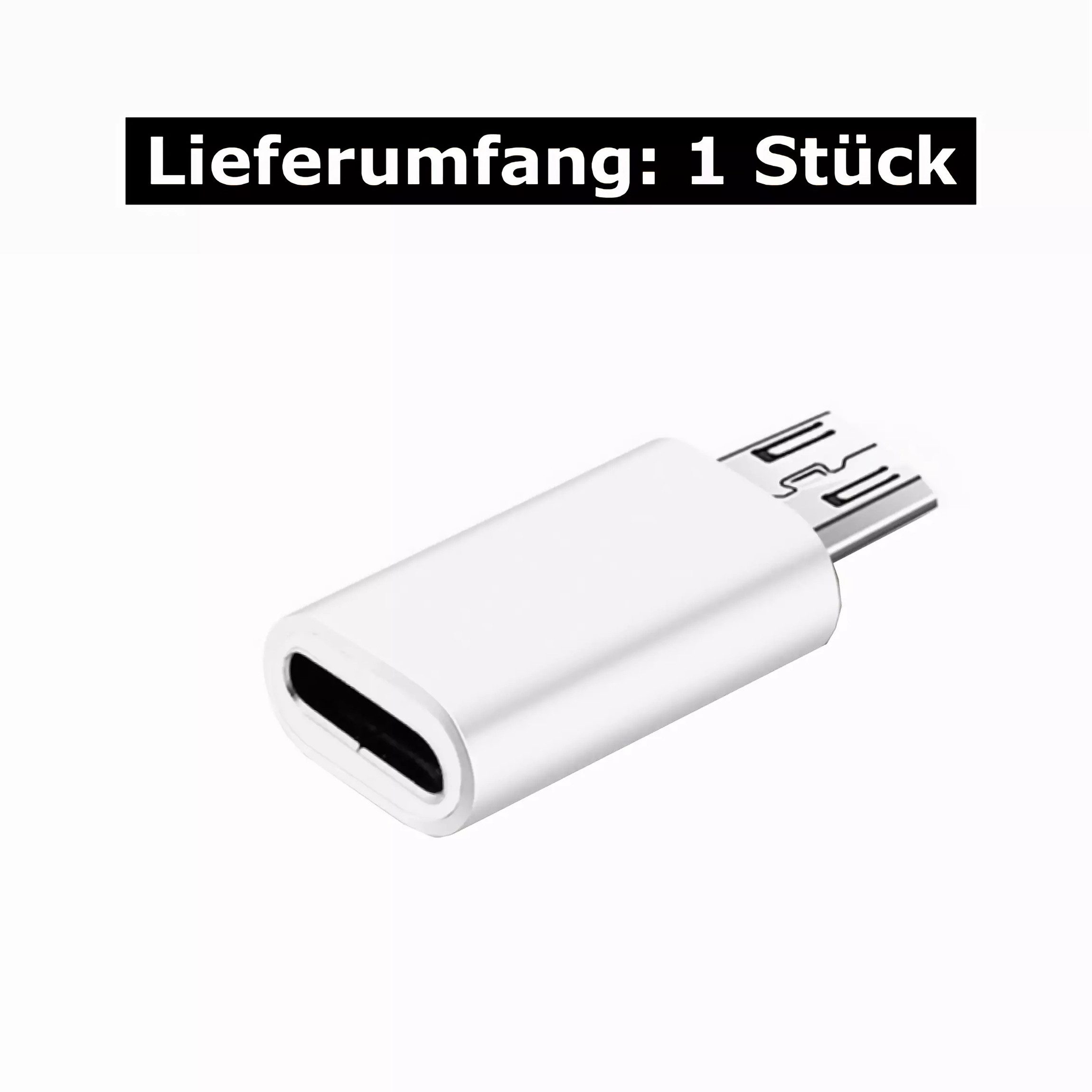 Bolwins I25 USB C auf micro USB Adapter Typ-C Buchse auf Micro B 5pin Stecker USB-Adapter Micro-USB (Micro-B, 5-Pin) zu USB-C (Typ C), 0 cm, USB-C auf Micro-USB – Bild 5 von 5