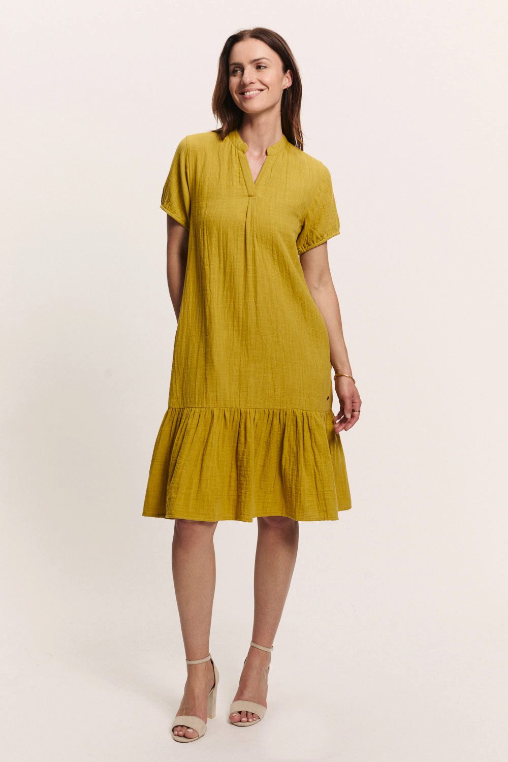 Tranquillo Sommerkleid Kleid Victoriaa aus Musselin Bio-Baumwolle Nachhaltiges Musselinkleid aus GOTS-zertifizierter Bio-Baumwolle