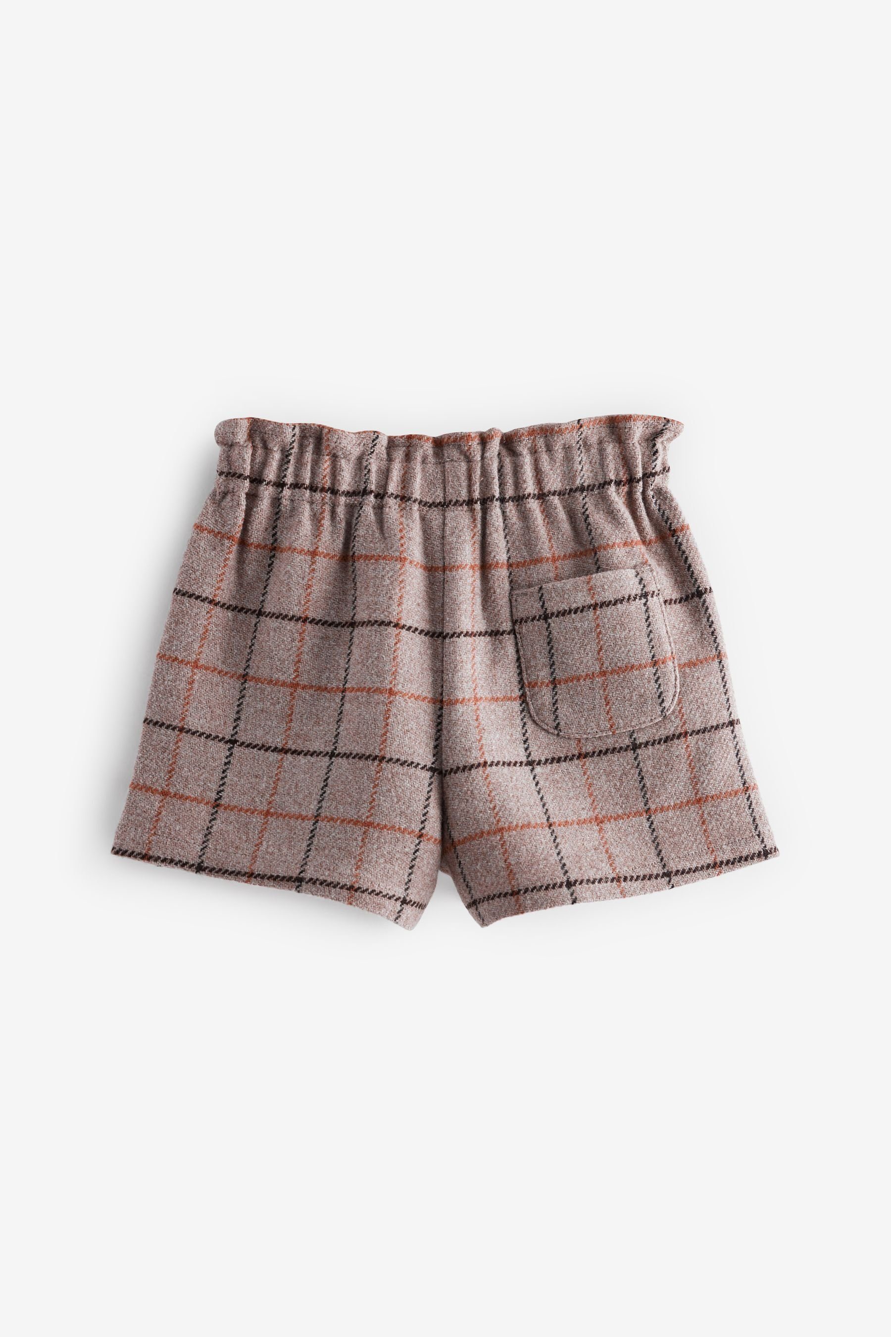 Shorts im (2-tlg) Check Shorts und Next Set Brown Strumpfhose
