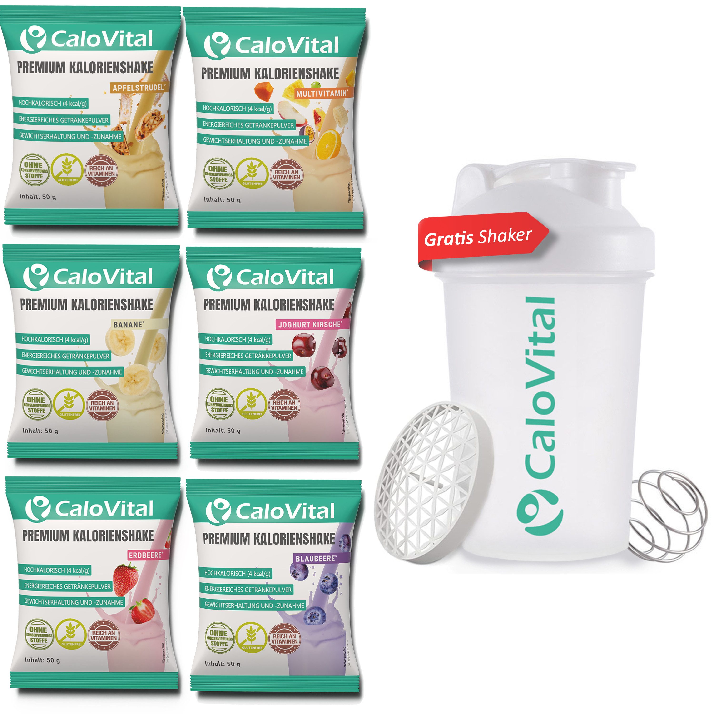 CaloVital CaloVital Hochkalorische Trinknahrung als Trinkmahlzeit zum Zunehmen Pulver, 300 g