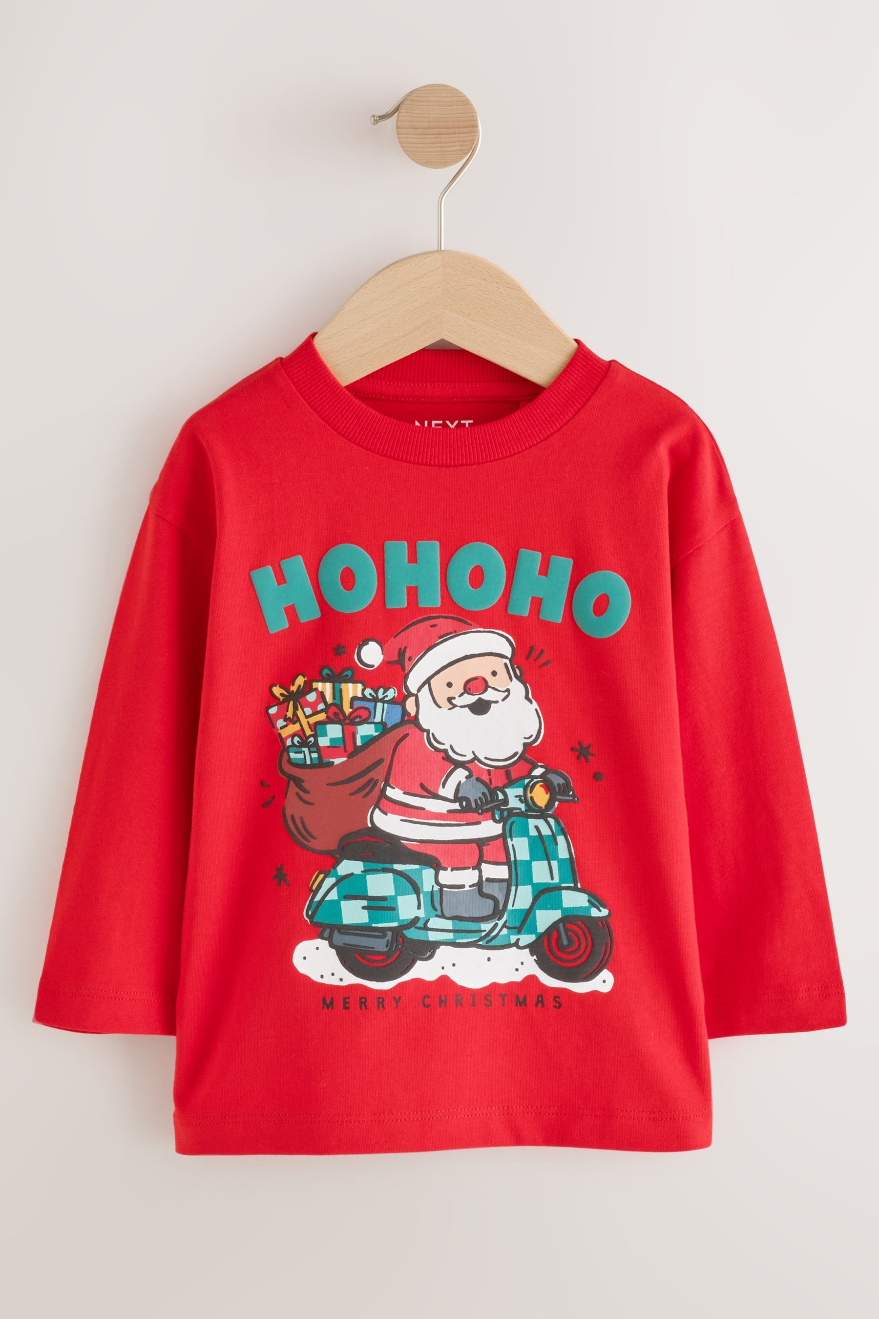 Next Langarmshirt Langärmeliges Weihnachtsshirt (1-tlg) – Bild 5 von 5