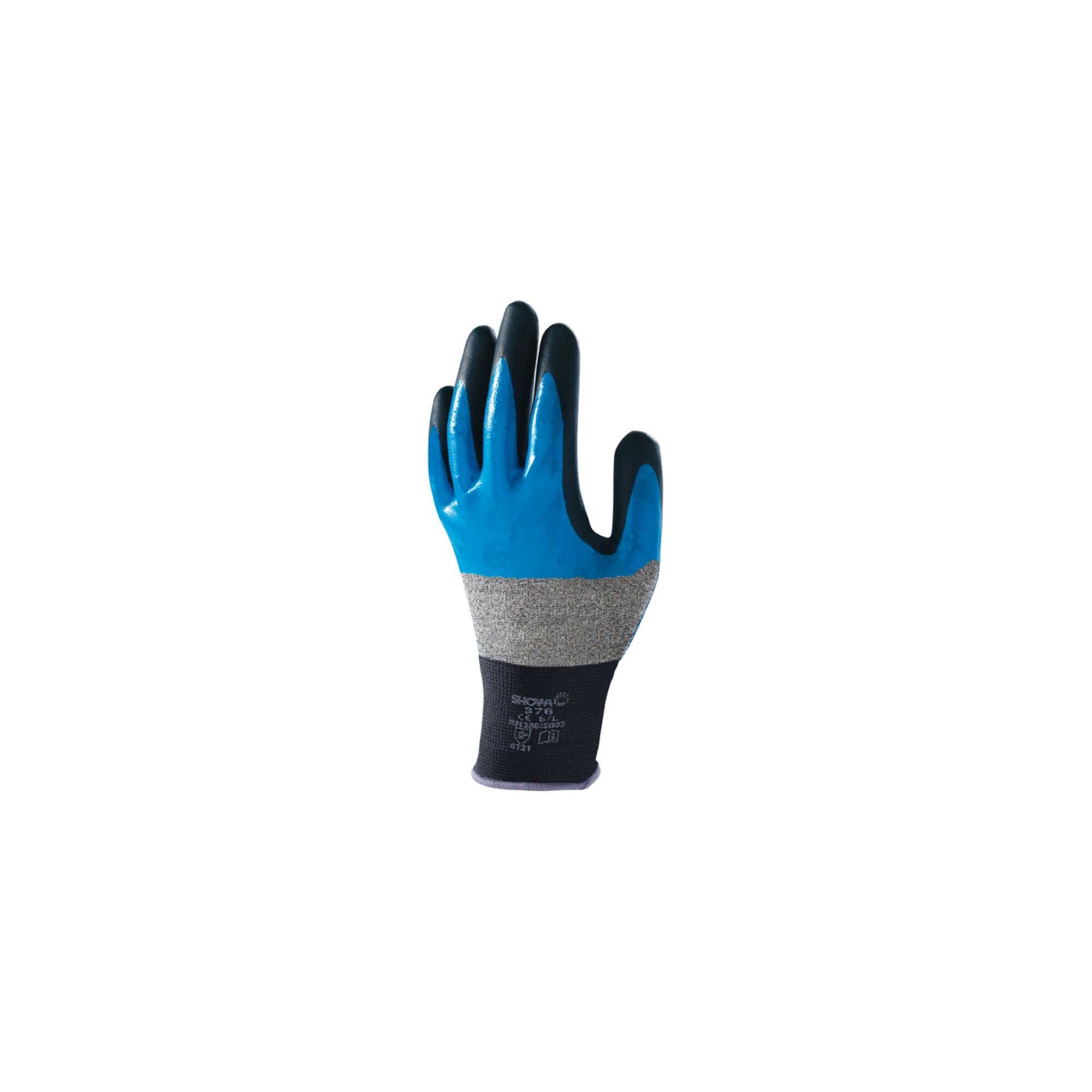 Showa Baumwollhandschuhe SHOWA Montagehandschuh 376R, Gr. XXL 10 Stk