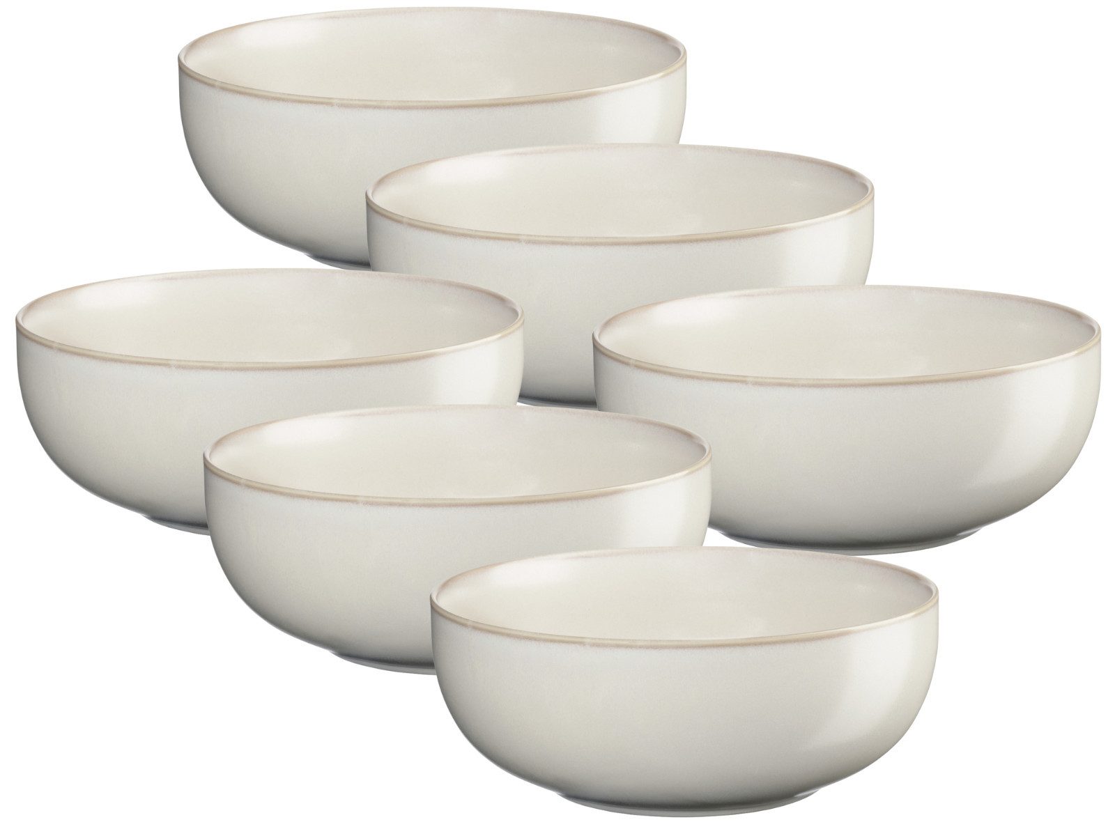 ASA SELECTION Geschirr-Set COPPA Buddha Bowl tofu 18cm Set6, Porzellan, Geschirr