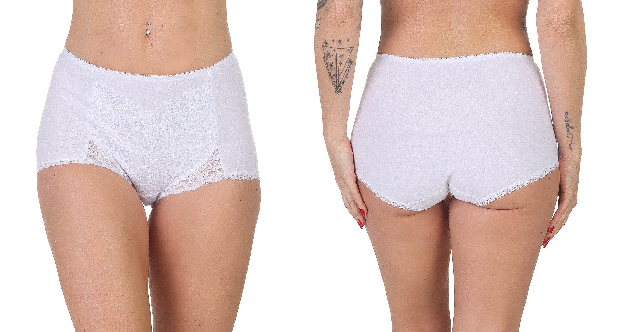 Rungassi Taillenslip 5-Pack Taillenslip Slip aus Baumwolle mit hoher Taille 9084 Größe: M – Bild 3 von 5