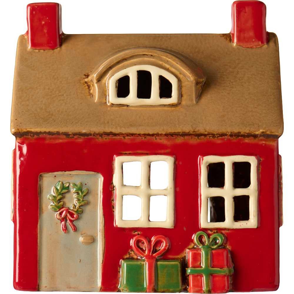 Ib Laursen Kerzenhalter IB Laursen Lichthaus STILLENAT Rot mit Türkranz und günstig online kaufen