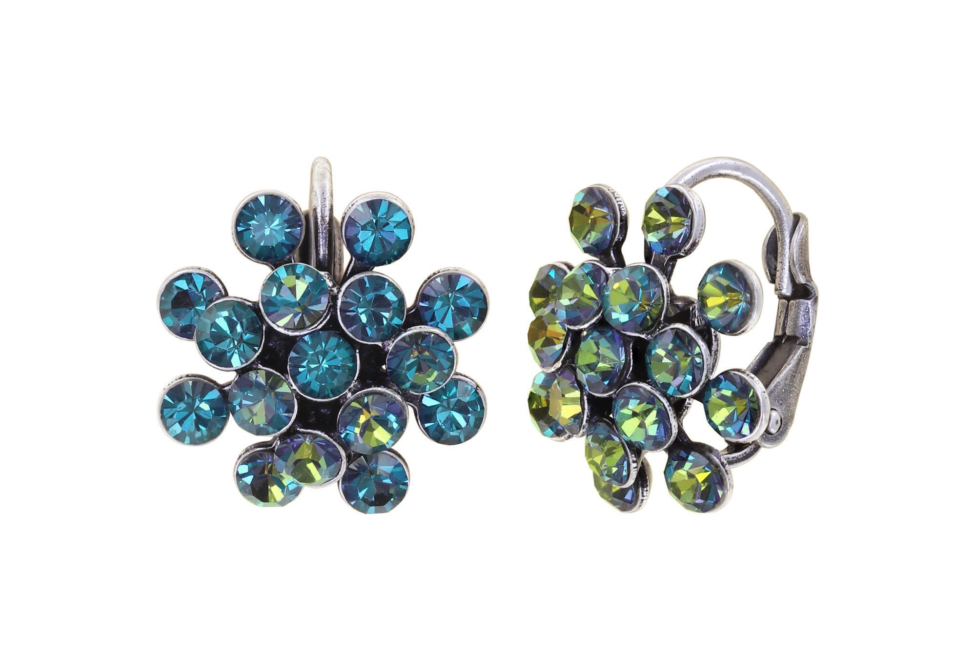 KONPLOTT Paar Ohrhänger KONPLOTT Ohrringe Magic Fireball Mini blau antik Silber