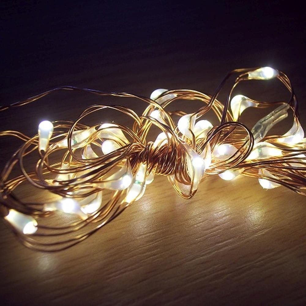Haushalt International LED-Lichterkette 76114-w 40er LED Draht-Lichterkette weiß