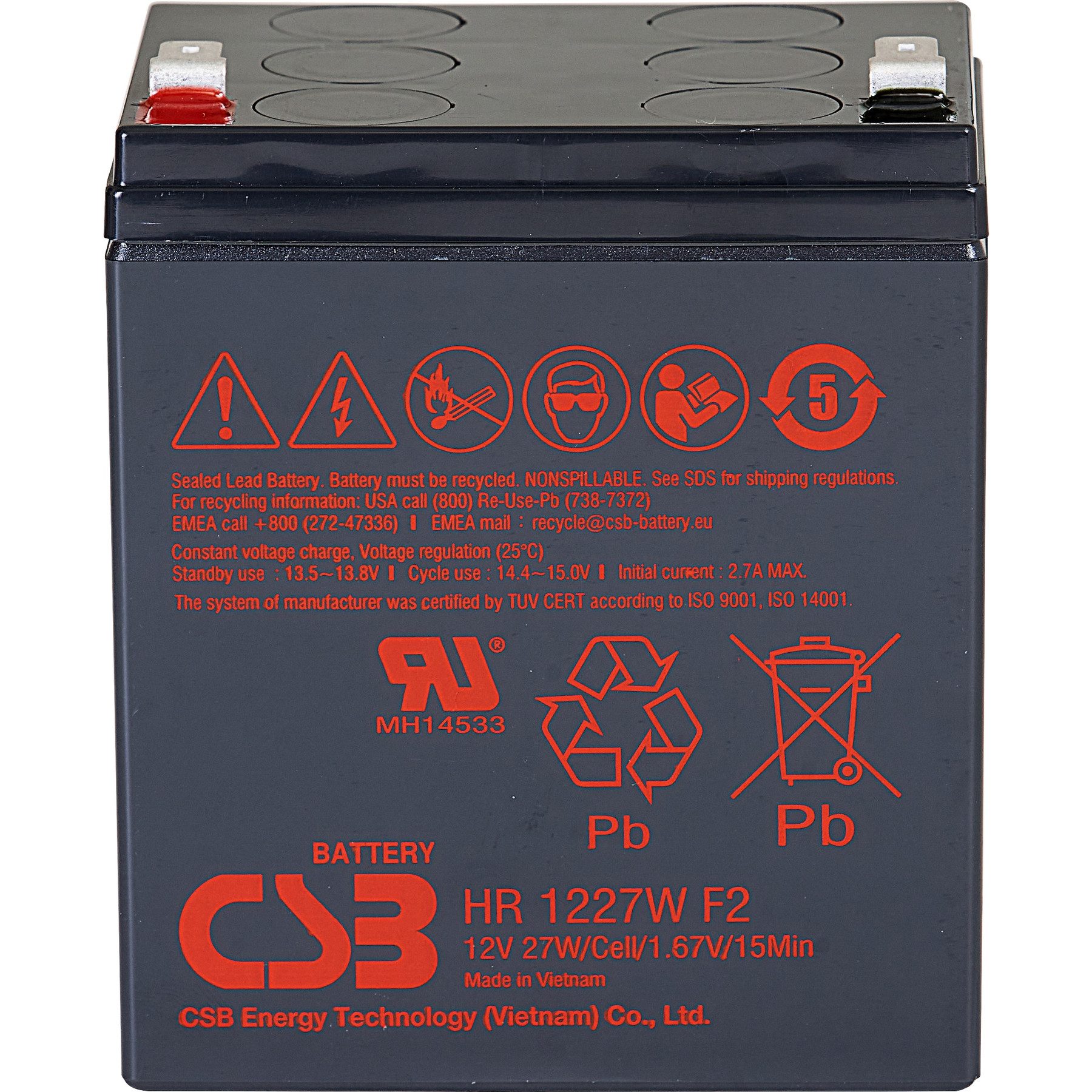 CSB Bleiakku 12V / 27 W Bleiakkus