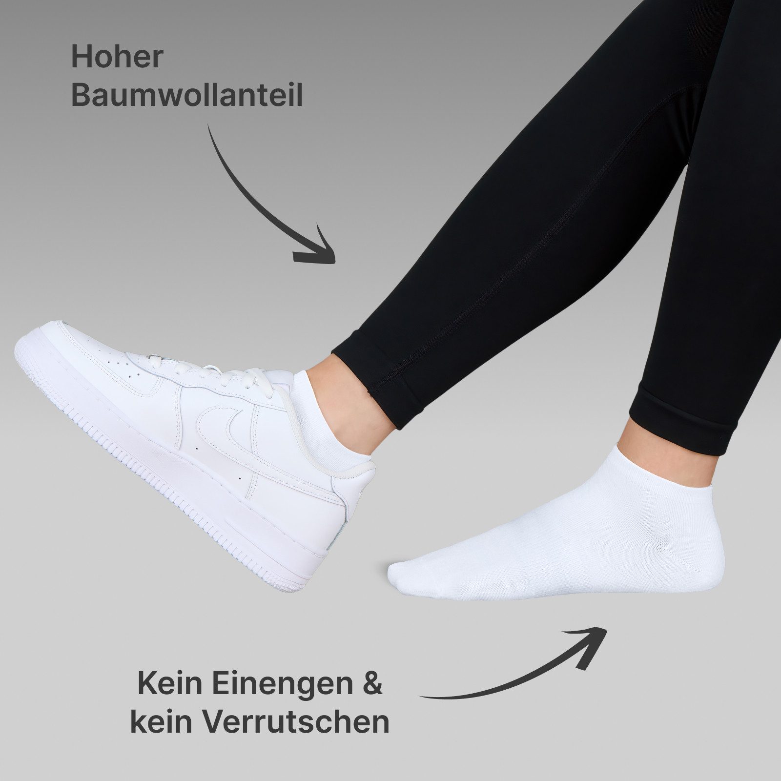 EAAKIE Sneakersocken Sneakersocken Unisex Kurzsocken Baumwolle, 5/10/20/30 günstig online kaufen
