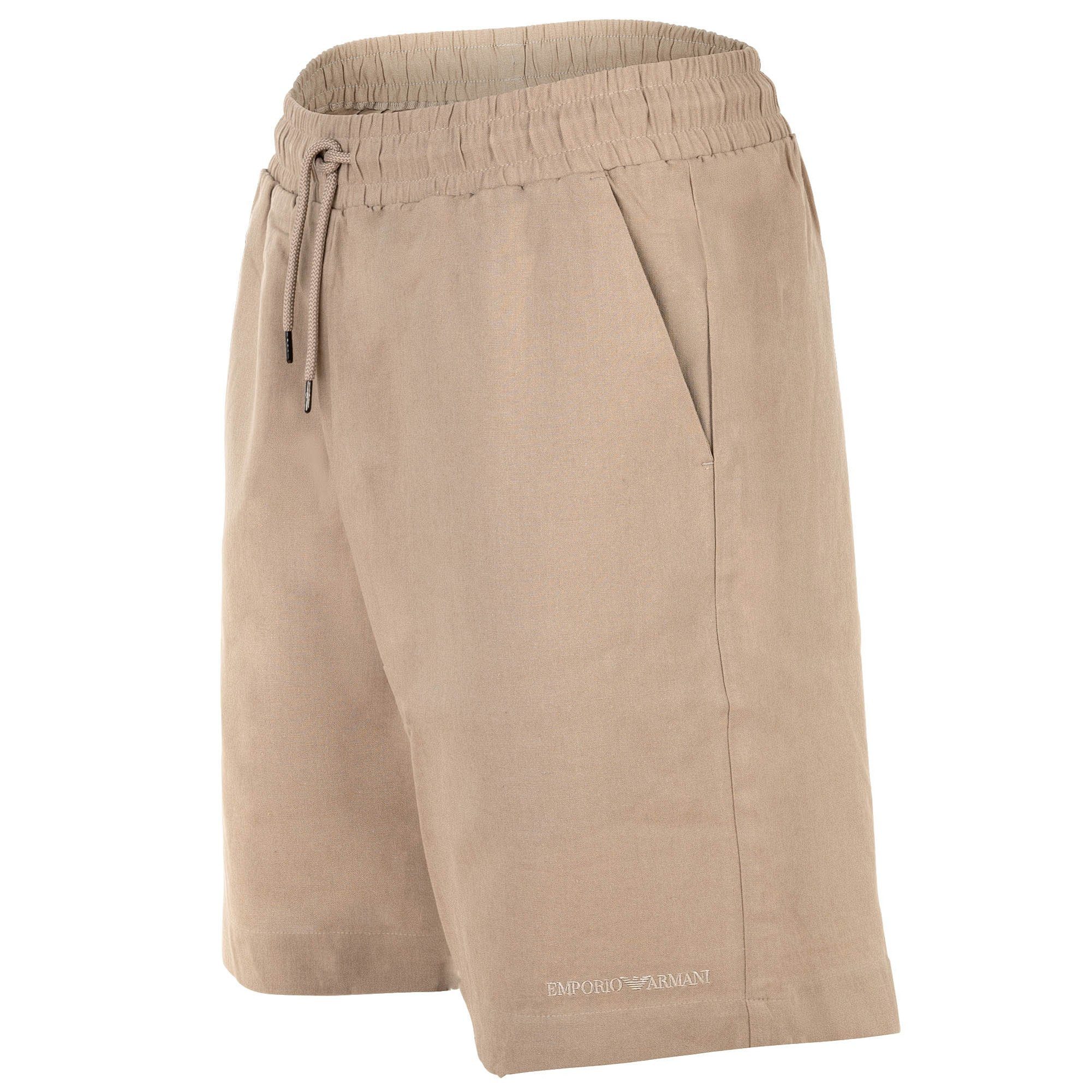 Emporio Armani Bermudas Herren Bermuda-Shorts 1er Pack Leinen LINEN BLEND