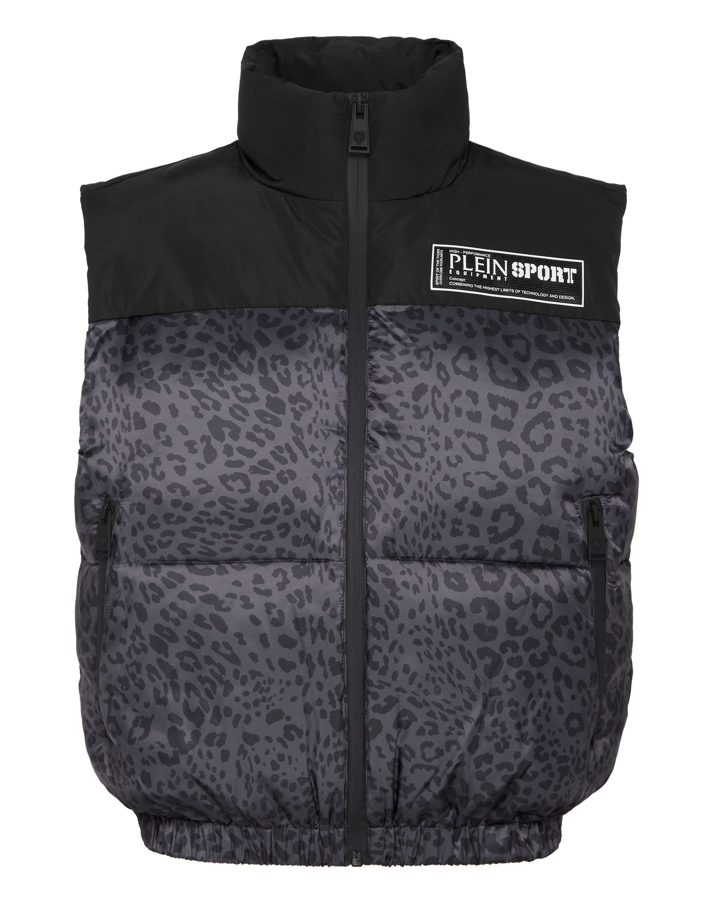 PLEIN SPORT Kurzweste Leopard