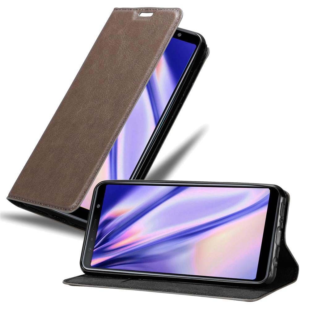 Cadorabo Handyhülle Samsung Galaxy A7 2018 Samsung Galaxy A7 2018, Klappbare Handy Schutzhülle - Hülle - mit Standfunktion und Kartenfach