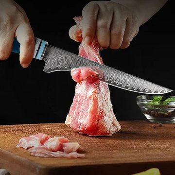 Home safety Messer-Set Damastmesser Damaststahl Küchenmesser Set (5-tlg)