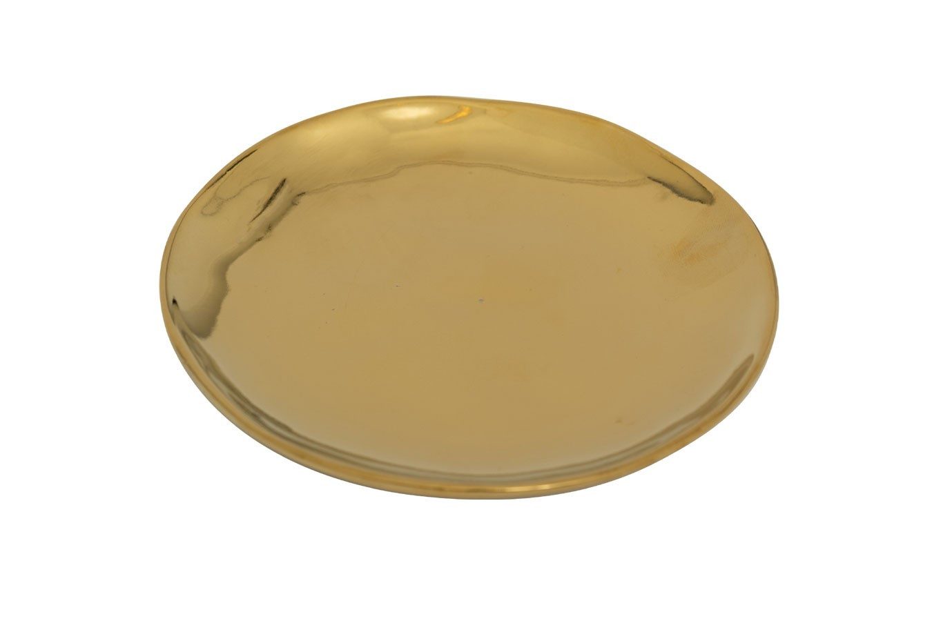 daslagerhaus living Milchkännchen Teller Good Morning gold D 14 cm