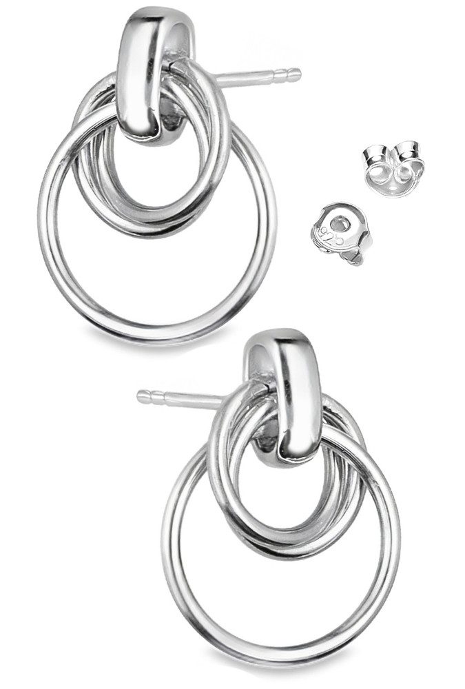 Limana Paar Ohrstecker runde Ohrhänger hängende Ohrringe 925 Sterling Silber Damen Frauen (inkl. Schmuckbox), Geschenk zu Weihnachten Ostern Muttertag Nikolaus  – Bild 4 von 5