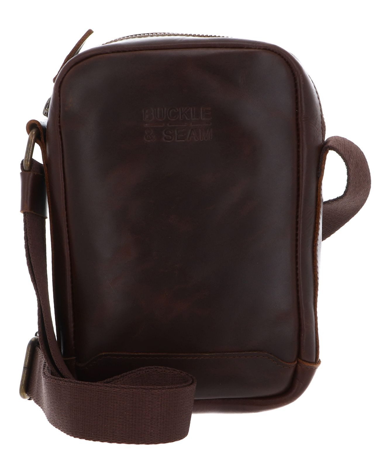 Buckle & Seam Umhängetasche Crossbody Bag, aus echtem Rindsleder