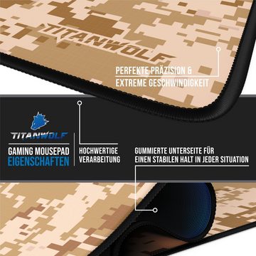 Titanwolf Gaming Mauspad, 900 x 400mm XXL Mousepad - verbessert Präzision & Geschwindigkeit