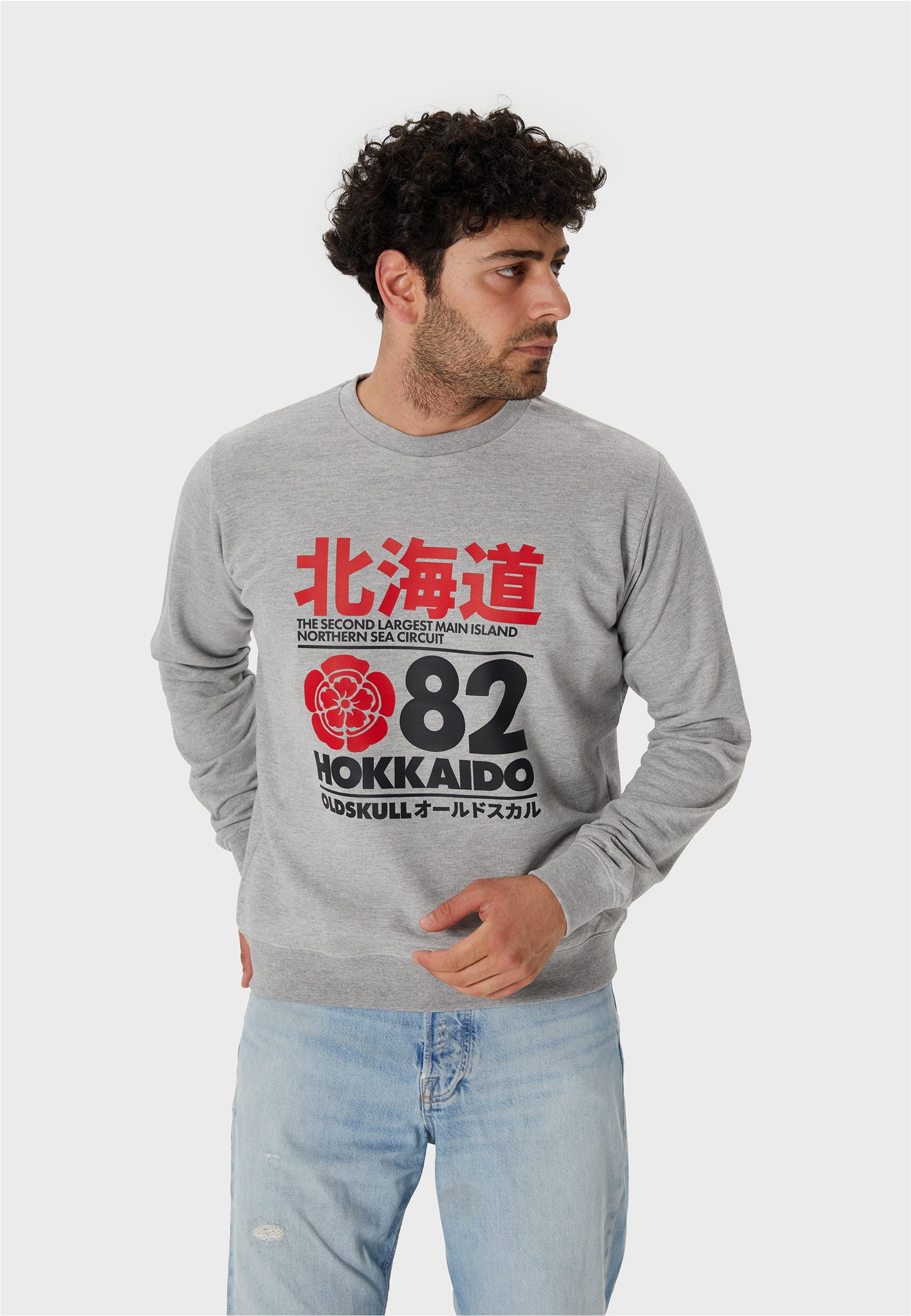 Oldskull Kapuzensweatshirt Retro Japan Island (1-tlg) mit coolem Print günstig online kaufen