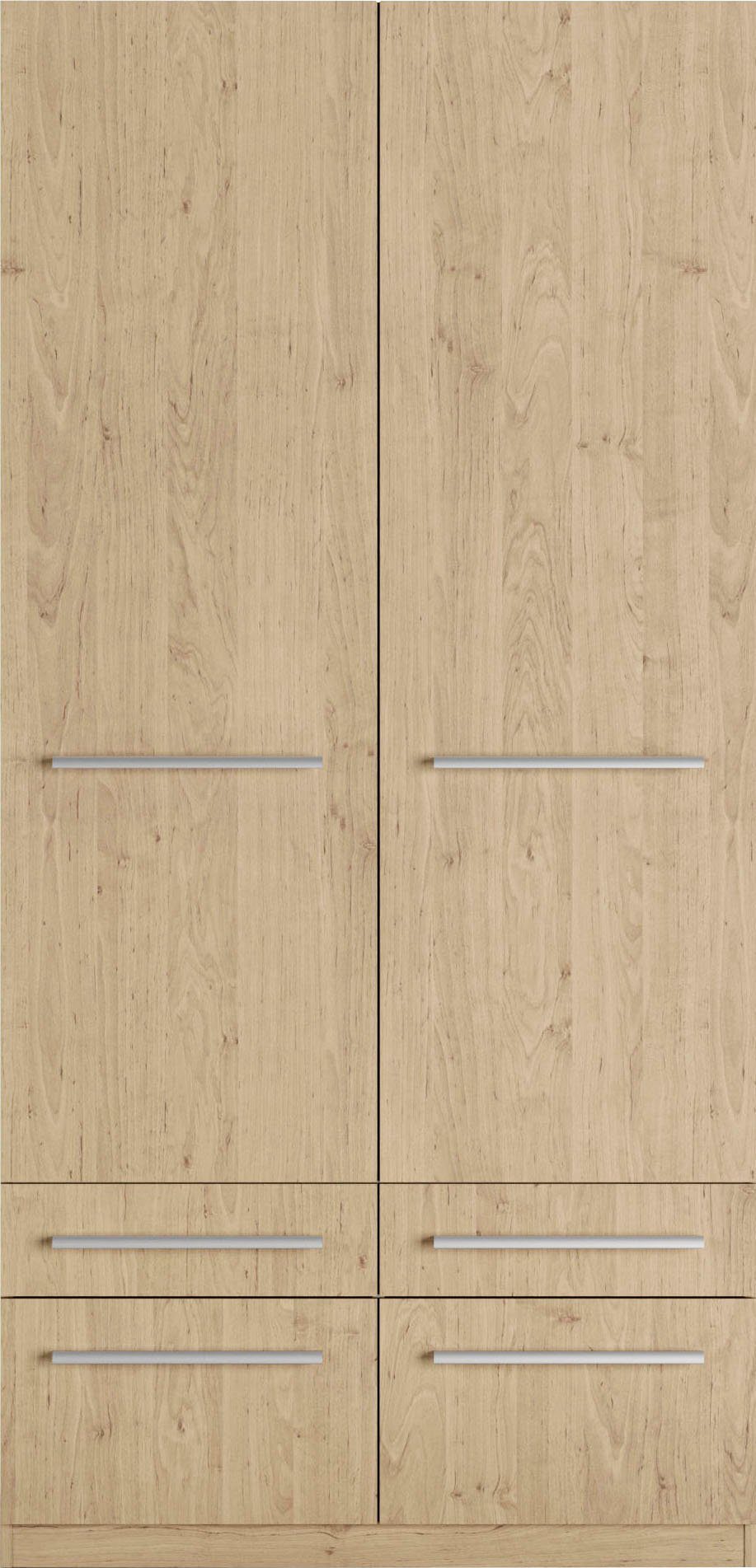priess Kleiderschrank Schrank Garderobe Wäscheschrank Barcelona in 5 Breiten viel Stauraum, geräumige Schubkästen, mit Spiegel, MADE IN GERMANY – Bild 3 von 5