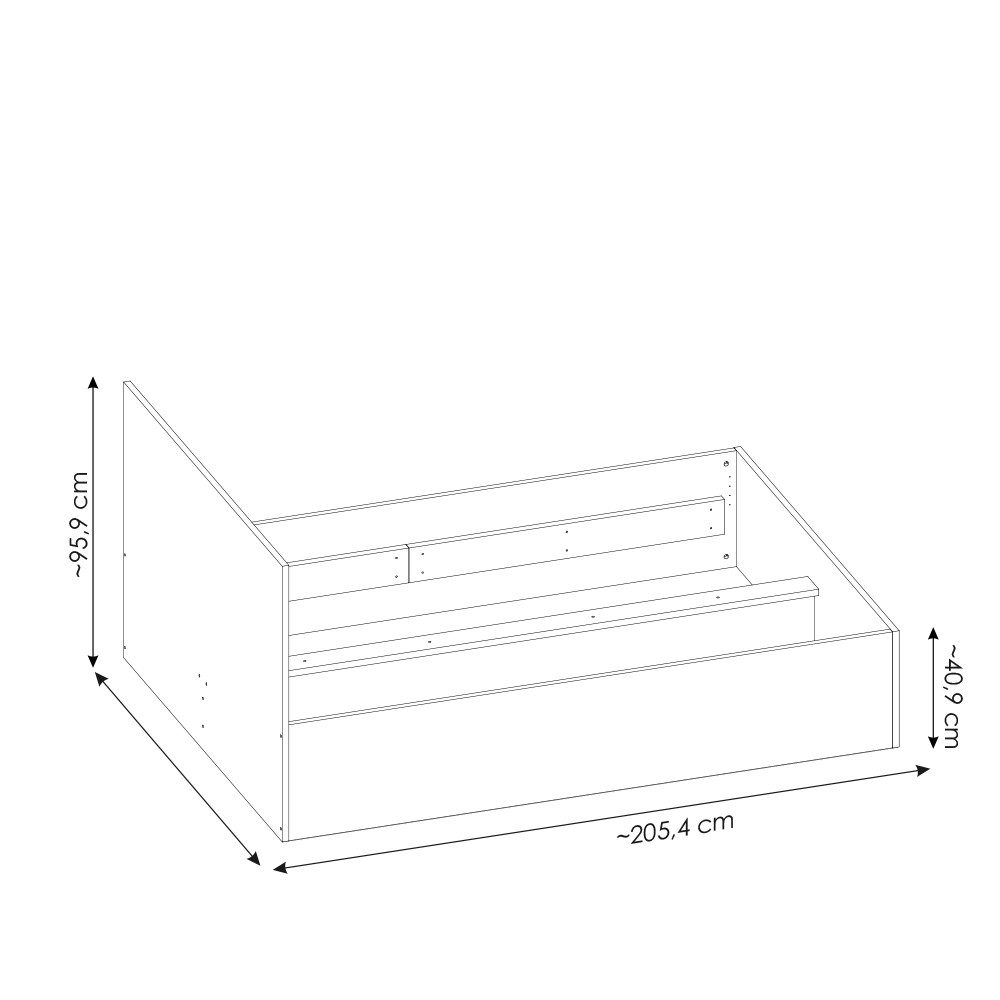 Lomadox Bett FIER-129, Kaschmir, Liegefläche 140x200 günstig online kaufen