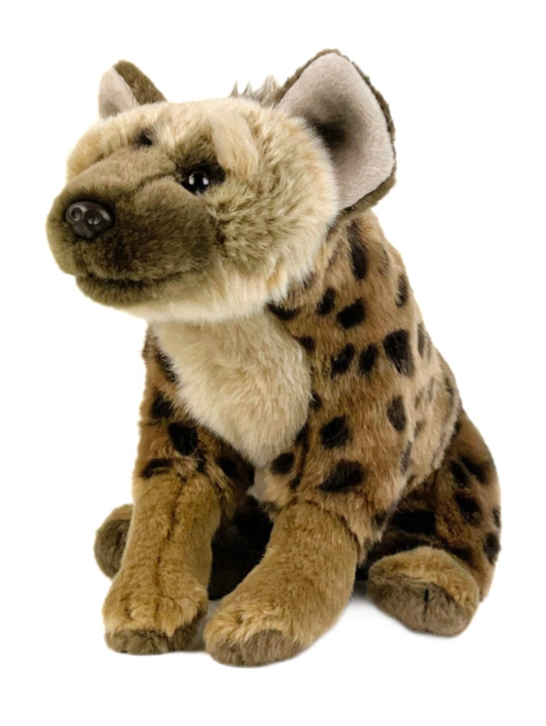 Teddys Rothenburg Kuscheltier Hyäne sitzend braun 27 cm Plüschhyäne Stofftier (Plüschtier, Stoffhyäne)