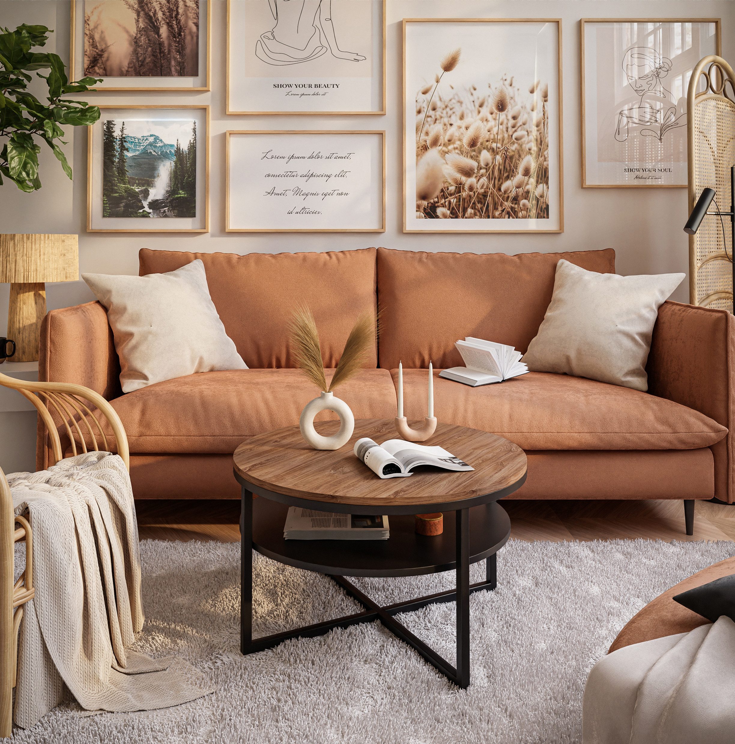 Lookway Couchtisch CIRI-X LOFT mit Ablage günstig online kaufen