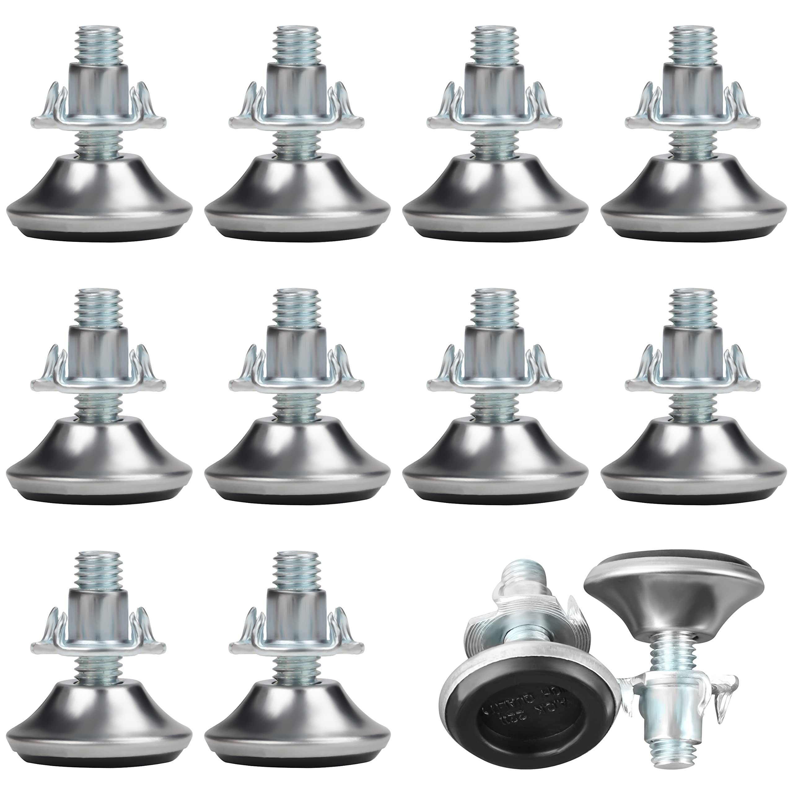 Belle Vous Stuhlsocke Verstellbare Ніжки для меблів (12 Stück) - M8 x 30mm, (12 St)