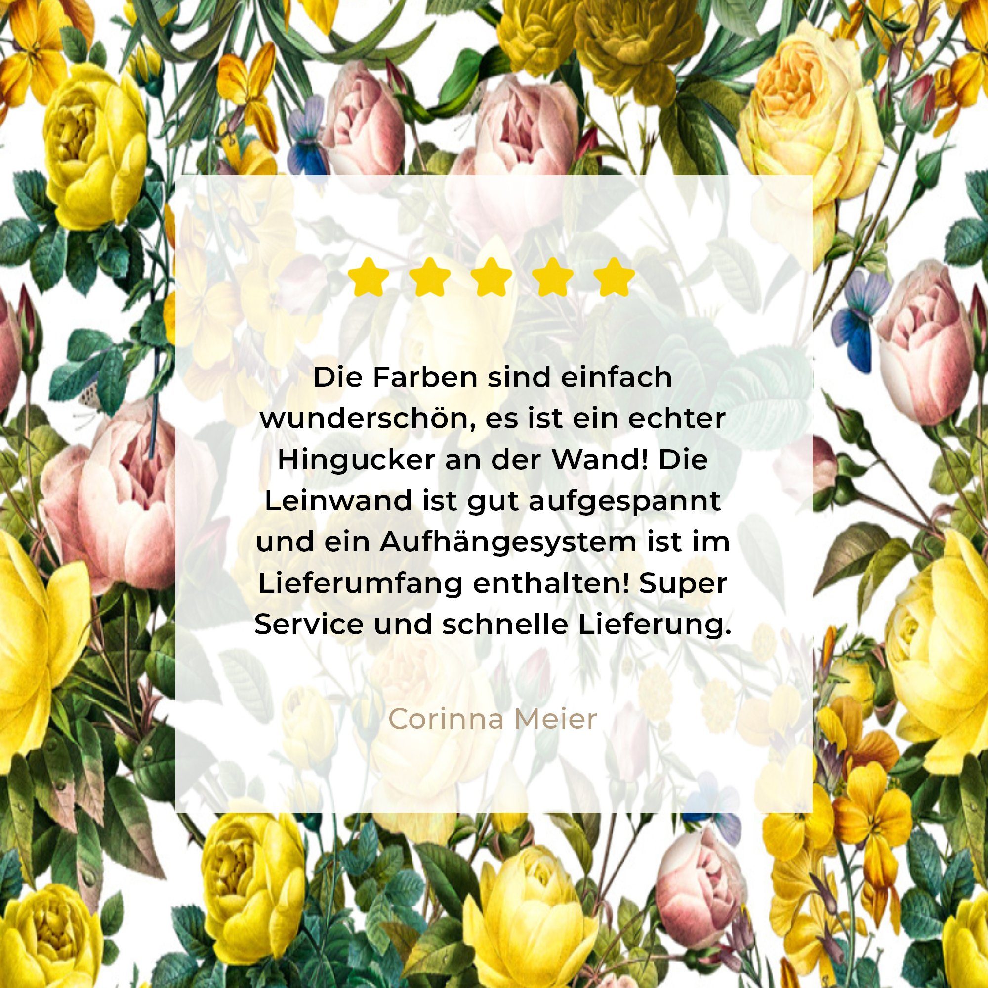 OneMillionCanvasses® Leinwandbild Blumen inkl. bespannt Rosen cm fertig 20x30 St), - Gelb, - (1 Leinwandbild Gemälde, Zackenaufhänger