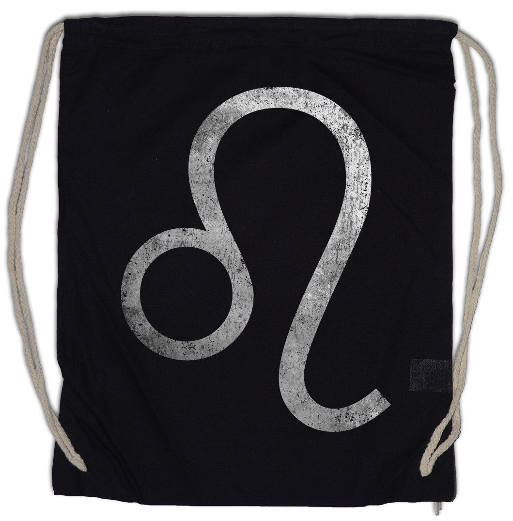 Urban Backwoods Turnbeutel Zodiac Sign Leo Turnbeutel Löwe Lion Horoskop Tierkreis (1-tlg), Tierkreiszeichen Sternzeichen Ekliptik Star