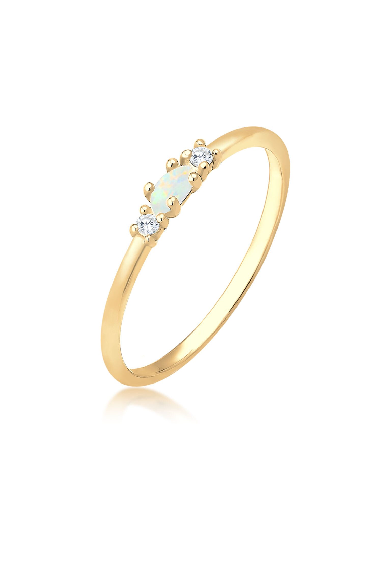 Elli Fingerring Opal Marquise und Zirkonia günstig online kaufen