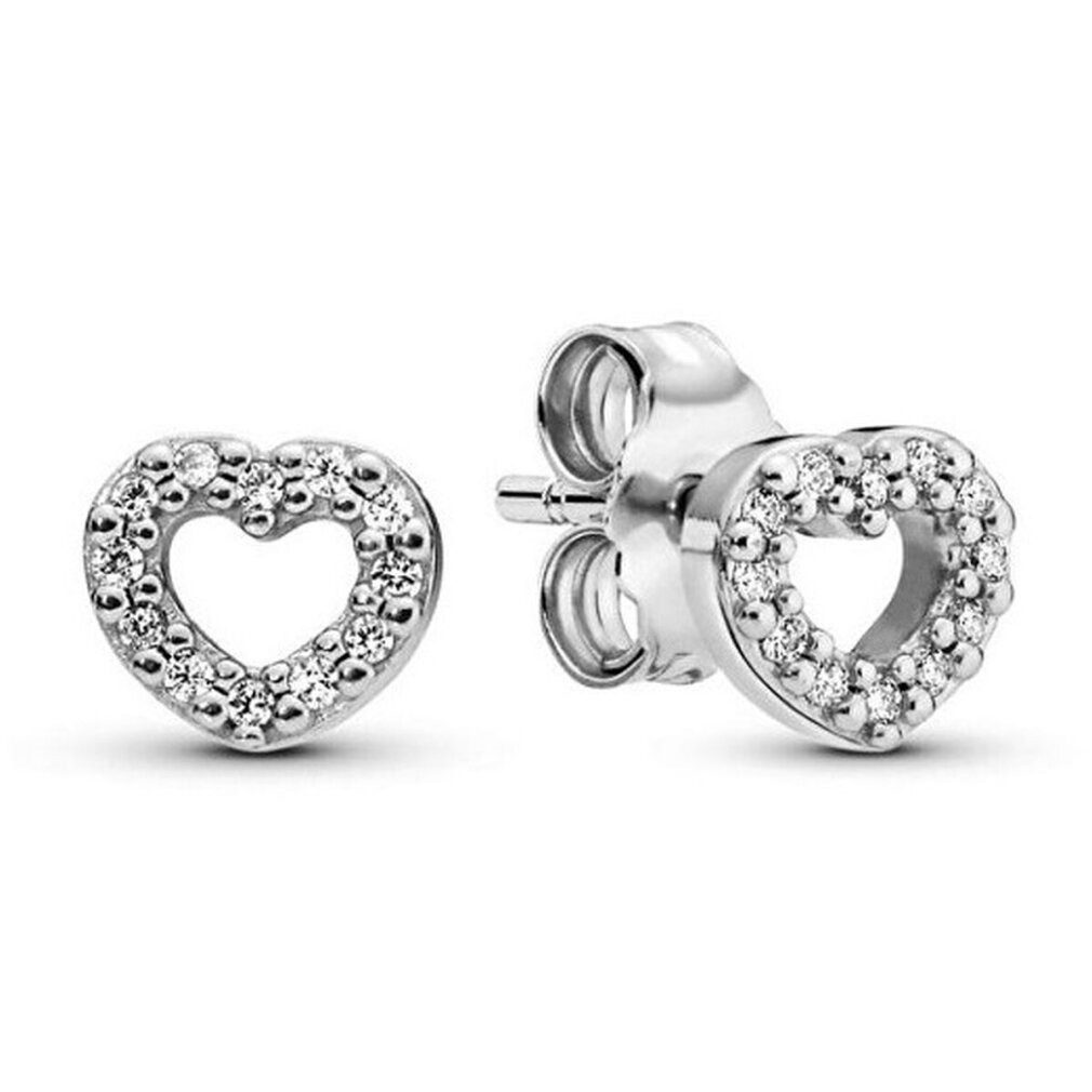 Pandora Ohrring-Set Silberne Herz-Ohrringe 290528CZ