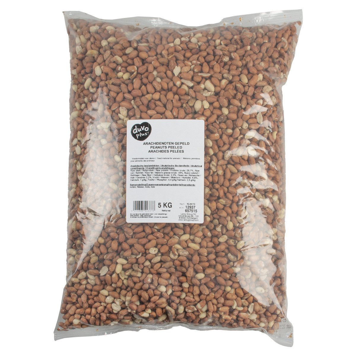 DUVO+ Erdnüsse geschält 5 kg, für: Vogel