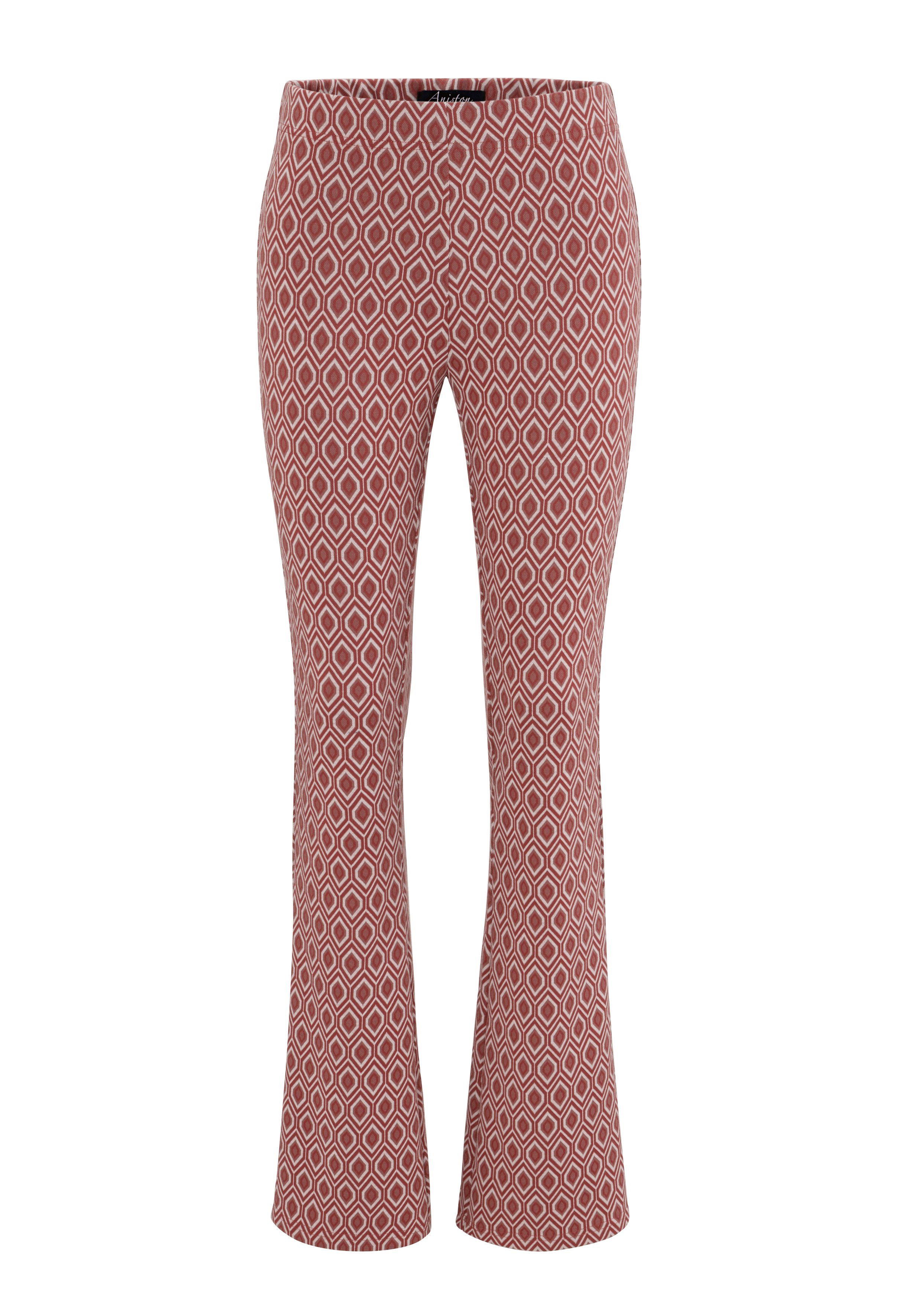 Aniston CASUAL Schlupfhose mit Rauten-Muster