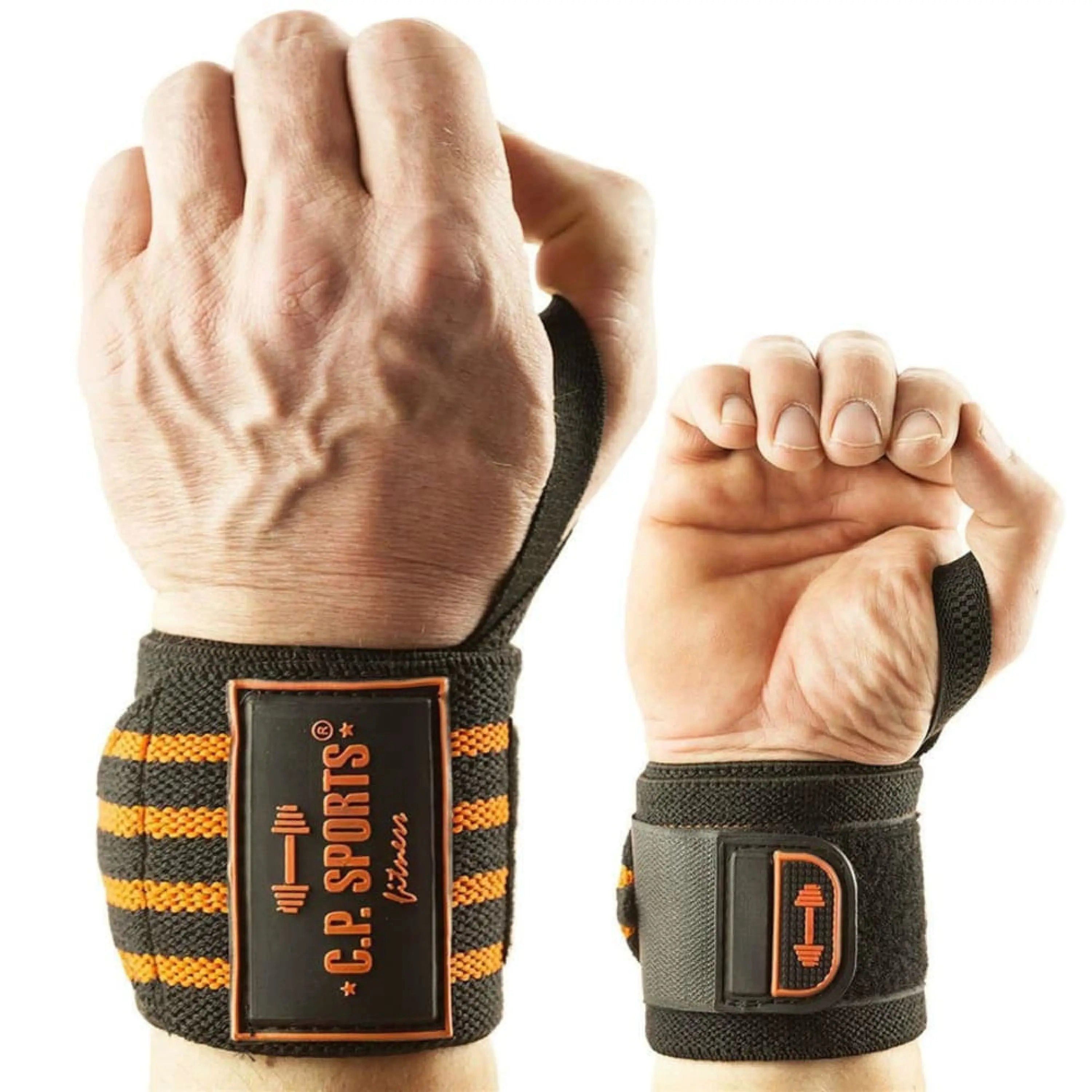 Handgelenkbandage Strongman-Handgelenkbandagen 50cm, extra lang, komfortabel & sicher