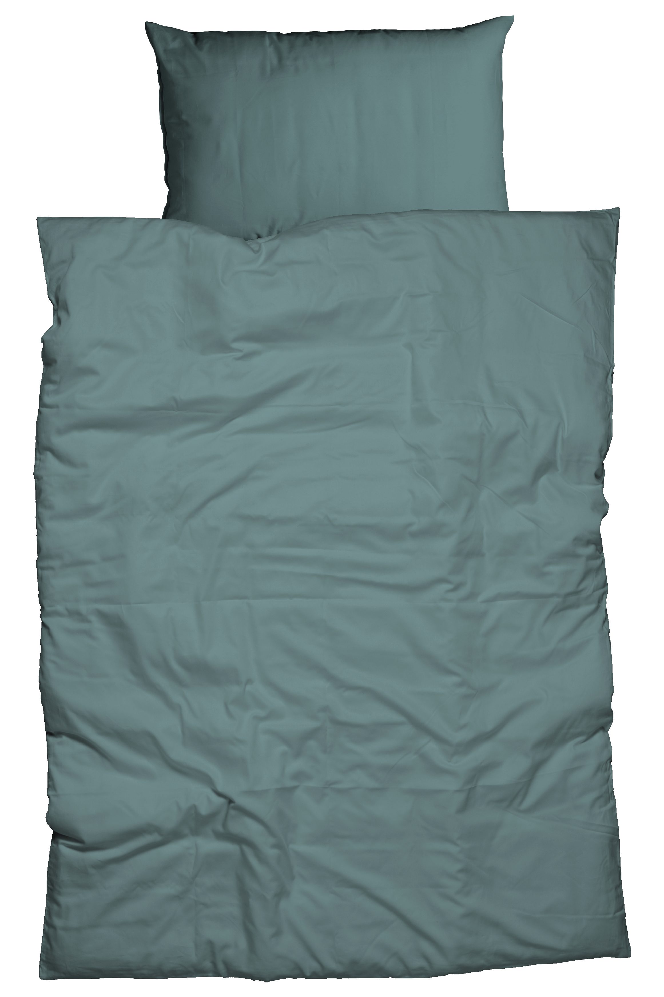 CASATEX Bettwäsche Uni, Satin, 2 teilig, Uni Design, Reißverschluss, tolle Farben