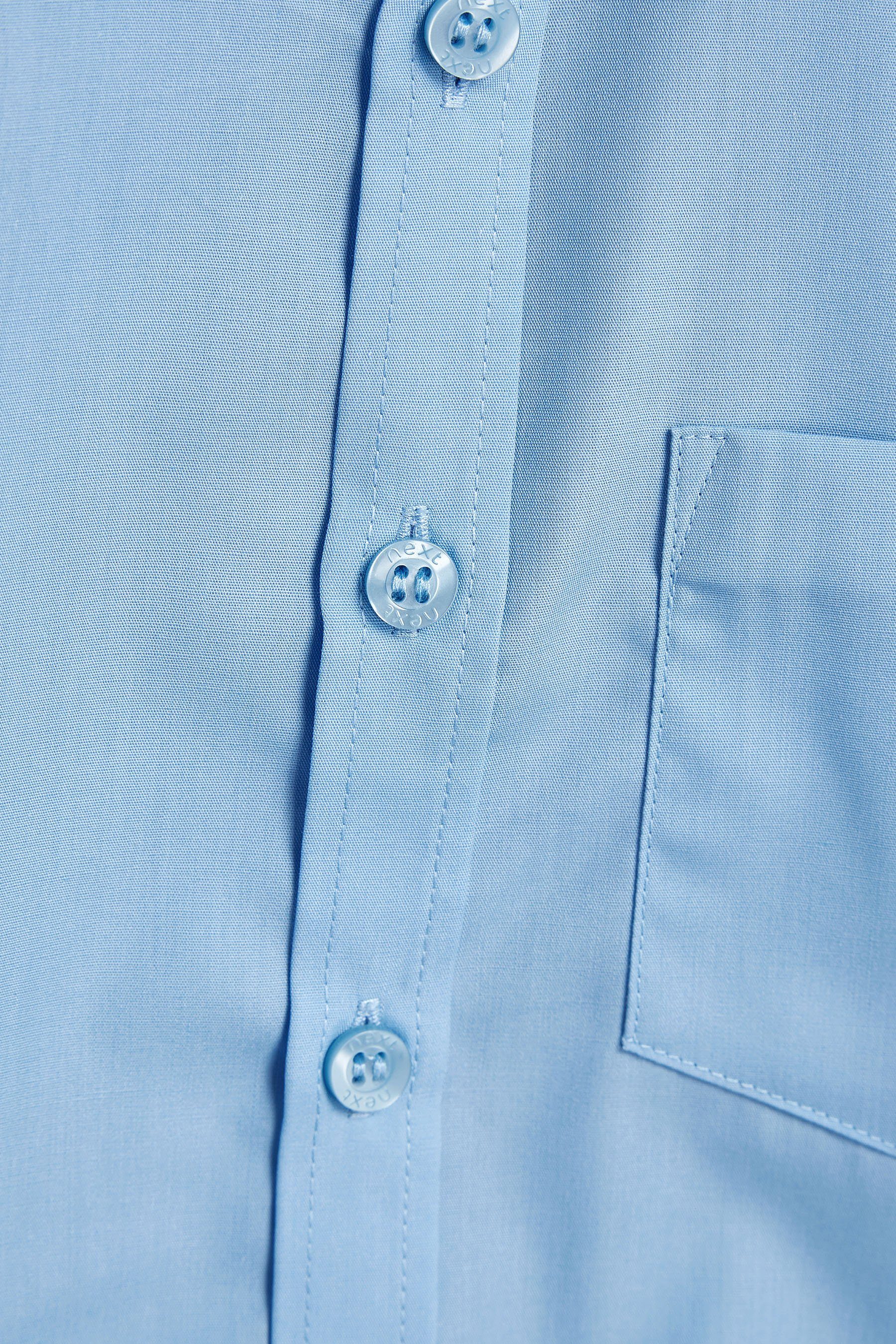 Next Langarmhemd Langarmhemden (3-17 Jahre), Standard, Blue 2er-Pack (2-tlg)