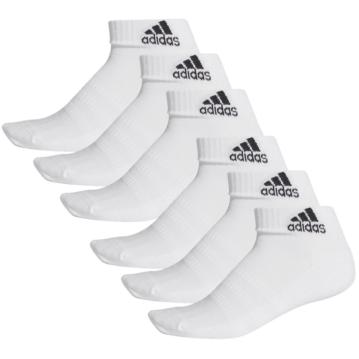 Thin Performance White adidas Ankle Performance 6P (6-Paar) Kurzsocken
